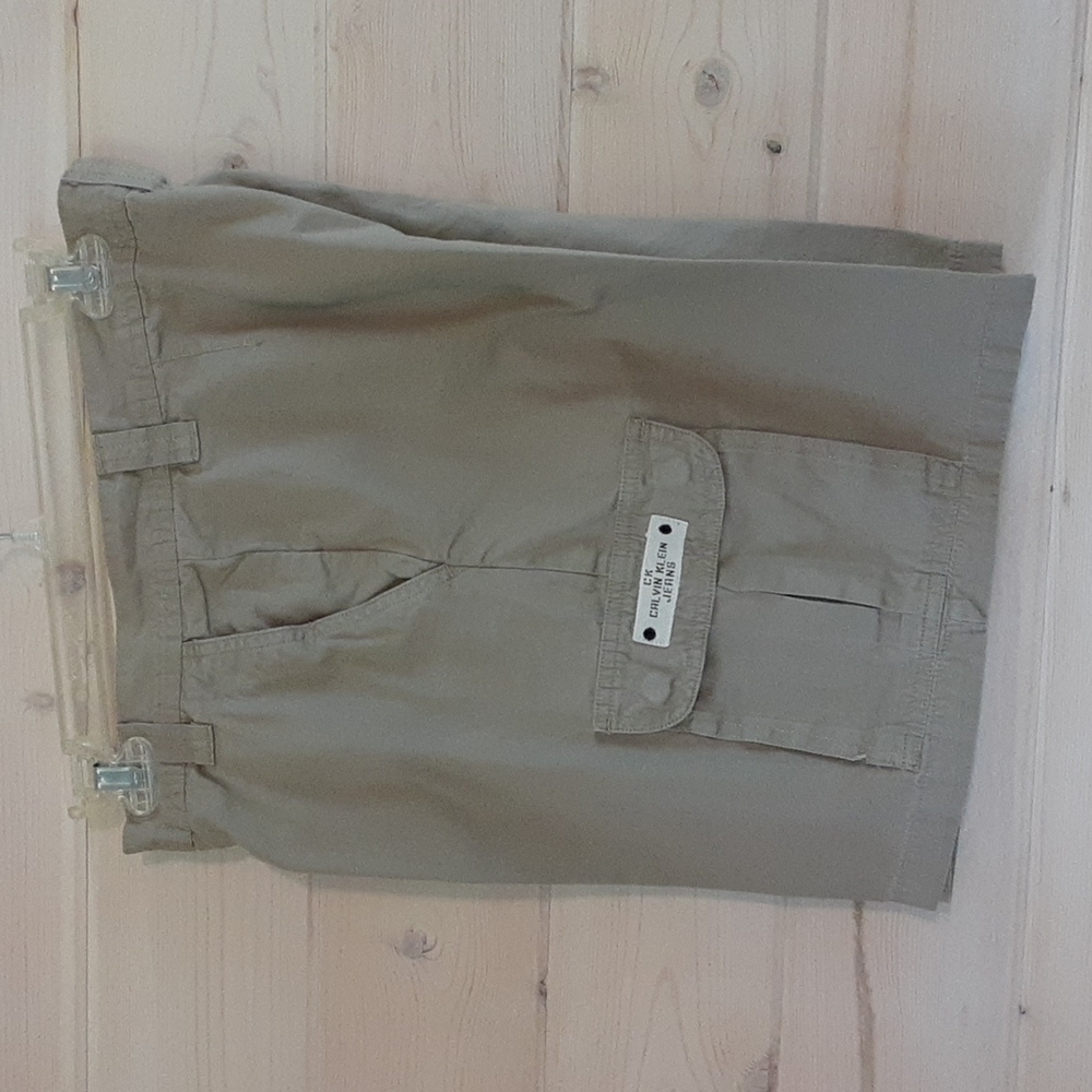 Vintage Calvin  Klein Jean Shorts, Women's size 12, Khaki.